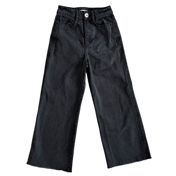 Zara Denim - Vintage Y2K skater Zara Black Wide Leg Jeans grunge baggy women’s size 2 90s 884